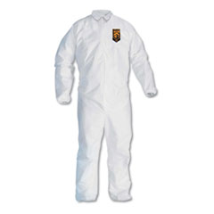 KleenGuard™ A30 Elastic-Back and Cuff Coveralls, X-Large, White, 25/Carton