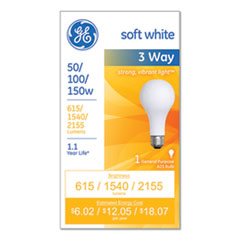 GE Incandescent SW 3-Way A21 Light Bulb