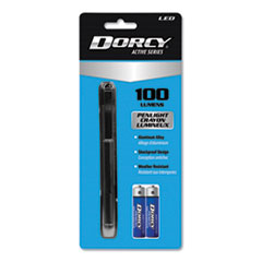 DORCY® 100 Lumen LED Penlight, 2 AAA Batteries (Included), Silver