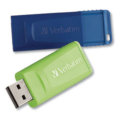 Verbatim® Store 'n' Go USB Flash Drive, 64 GB, Assorted Colors, 2/Pack