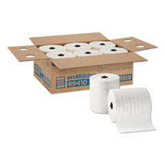 Georgia Pacific® Professional EnMotion Paper Towels, 1-Ply, 8.25" x 420 ft, White, 6 Rolls/Carton