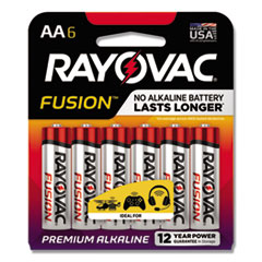 Rayovac® High Energy Alkaline AA Batteries, 6/Pack