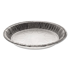 Reynolds® Round Aluminum Carryout Containers, 10" Diameter x 1.09"h, Silver, 400/Carton