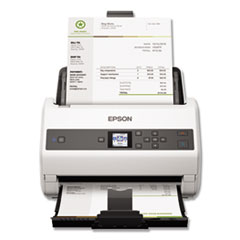 Epson® DS-870 Color Workgroup Document Scanner, 600 dpi Optical Resolution, 100-Sheet Duplex Auto Document Feeder