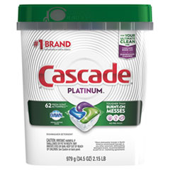 Cascade® ActionPacs, Fresh Scent, 34.5 oz, 62 Packs/Bag, 3 Bags/Carton