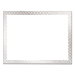 Great Papers! Foil Border Certificates 8.5 X 11 White/silver