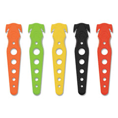 Westcott® Safety Cutter, 1.2" Blade, 5.75" Plastic Handle, Assorted, 5/Pack