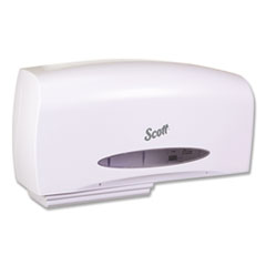 Scott® Essential Coreless Twin Jumbo Roll Tissue Dispenser, 20 x 6 x 11, White
