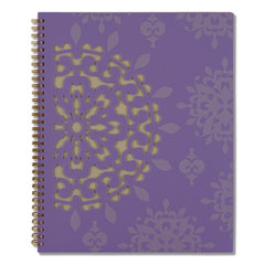 Cambridge® Vienna Weekly/Monthly Appointment Book, Vienna Geometric Artwork, 11 x 8.5, Purple/Tan Cover, 12-Month (Jan to Dec): 2023