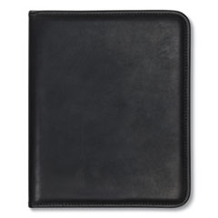 Value Padfolio, Heavyweight Sealed Vinyl, Brass Clip, Inside Front Pocket,  Black - itemsrus