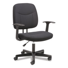 Sadie™ 4-Oh-Two Mid-Back Task Chair with Arms, Supports Up to 250 lb, 15.94" to 20.67" Seat Height, Black
