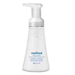 Method® Foaming Hand Wash, Fragrance-Free, 10 oz Pump Bottle, 6/Carton