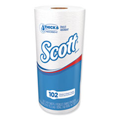 Scott® Choose-A-Sheet Mega Kitchen Roll Paper Towels, 1-Ply, White, 102/Roll, 24/Carton