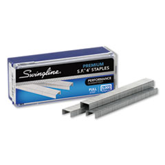 Swingline® S.F. 4 Premium Staples, 0.25" Leg, 0.5" Crown, Steel, 5,000/Box