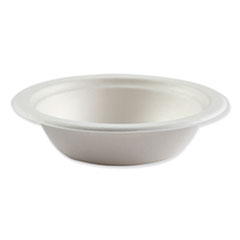 Boardwalk® Bagasse Dinnerware, Bowl, 12 oz, White, 1,000/Carton