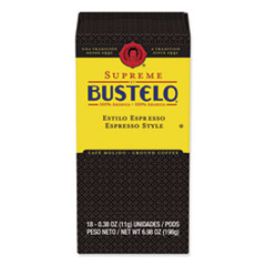 Café Bustelo Espresso Style Coffee Pods, 18/Box, 6 Boxes/Carton