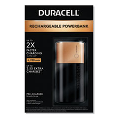 Duracell® Rechargeable 6,700 mAh Powerbank, 2 Day Portable Charger
