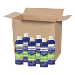 Microban® 24-Hour Disinfectant Sanitizing Spray, Citrus, 15 oz Aerosol Spray, 6/Carton