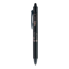 Pilot® FriXion Clicker Erasable Gel Pen, Retractable, Bold 1 mm, Black Ink, Black Barrel, Dozen