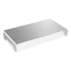 Innovera® Slim Aluminum Monitor Riser, 15.75" x 8.25" x 2.5", Silver, Supports 22 lbs