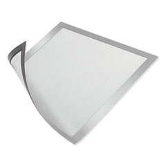 Durable® DURAFRAME Magnetic Sign Holder, 5.5 x 8.5, Silver Frame, 2/Pack