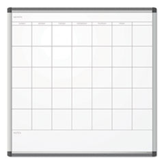 U Brands PINIT Magnetic Dry Erase Undated One Month Calendar, 35 x 35, White