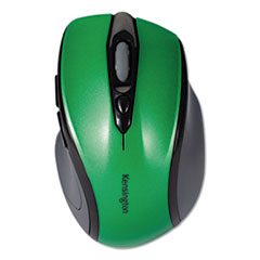 Kensington® Pro Fit Mid-Size Wireless Mouse, 2.4 GHz Frequency/30 ft Wireless Range, Right Hand Use, Emerald Green