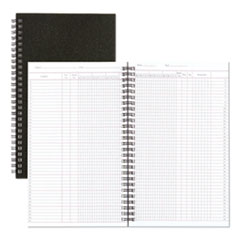 National® Class Record Book, 6-Day/6-Week Format, 9-1/2 x 5-3/4, Black, 120 Pages
