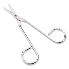 First Aid Only™ Scissors, Pointed Tip, 4.5" Long, Nickel Straight Handle