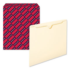 Smead™ Manila File Jackets, 2-Ply Straight Tab, Letter Size, Manila, 100/Box