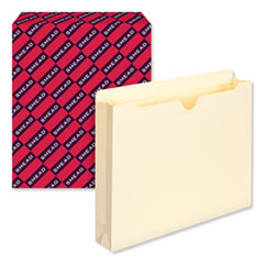 Smead™ Manila File Jackets, 2-Ply Straight Tab, Letter Size, Manila, 50/Box