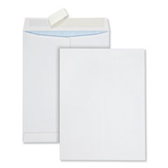 Quality Park™ Redi-Strip Security Tinted Envelope, #13 1/2, Square Flap, Redi-Strip Adhesive Closure, 10 x 13, White, 100/Box