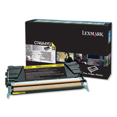 Lexmark™ C746A1YG Return Program Toner, 7,000 Page-Yield, Yellow, TAA Compliant