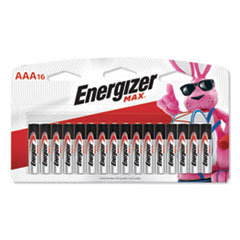 Energizer® MAX Alkaline AAA Batteries, 1.5 V, 16/Pack