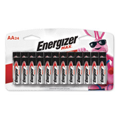 Energizer® MAX Alkaline AA Batteries, 1.5 V, 24/Pack