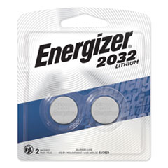 Energizer® 2032 Lithium Coin Battery, 3 V, 2/Pack