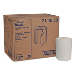 Tork® Hardwound Roll Towels, 1-Ply, 7.88" x 425 ft, White, 12 Rolls/Carton