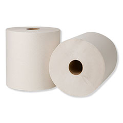 Tork® Hardwound Roll Towels, 7.88" x 800 ft, Natural White, 6 Rolls/Carton