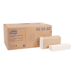 Tork® Multifold Towels, 9.13 x 9.5, Natural White, 250/Pack, 16 Packs/Carton