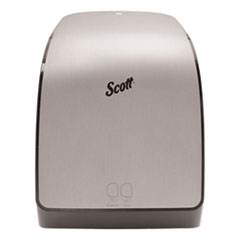 Scott® Pro Electronic Hard Roll Towel Dispenser, 12.66 x 9.18 x 16.44, Brushed Silver