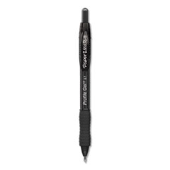 Paper Mate® Profile Gel Pen, Retractable, Medium 0.7 mm, Black Ink, Translucent Black Barrel, Dozen