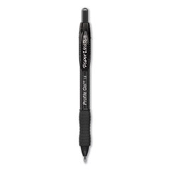 Paper Mate® Profile Gel Pen, Retractable, Bold 1 mm, Black Ink, Translucent Black Barrel, Dozen