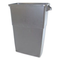 Impact® Thin Bin Containers, Rectangular, Polyethylene, 23 gal, Gray