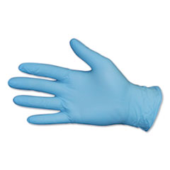 Impact® Pro-Guard Disposable Powder-Free General-Purpose Nitrile Gloves, Blue, Large, 100/Box