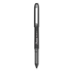 Sharpie® Roller Professional Design Roller Ball Pen, Stick, Fine 0.5 mm, Black Ink, Black Barrel, Dozen