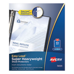 Avery® Heavyweight and Super Heavyweight Easy Load Non-Glare Sheet Protector