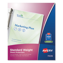 Avery® Standard and Economy Weight Clear and Semi-Clear Sheet Protector