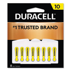 Duracell® Hearing Aid Battery, #10, 8/Pack