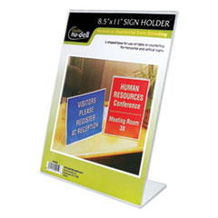 NuDell™ Clear Plastic Sign Holders