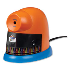 Elmer's® CrayonPro Electric Sharpener, School Version, AC-Powered, 5.63 x 8.75 x 7.13, Orange/Blue